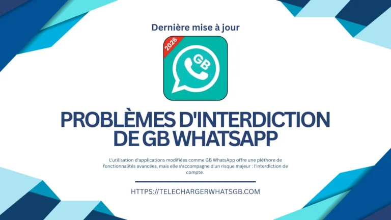 Problèmes d'interdiction de GB WhatsApp